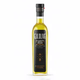 Clear Glass Olive Oil Bottle
